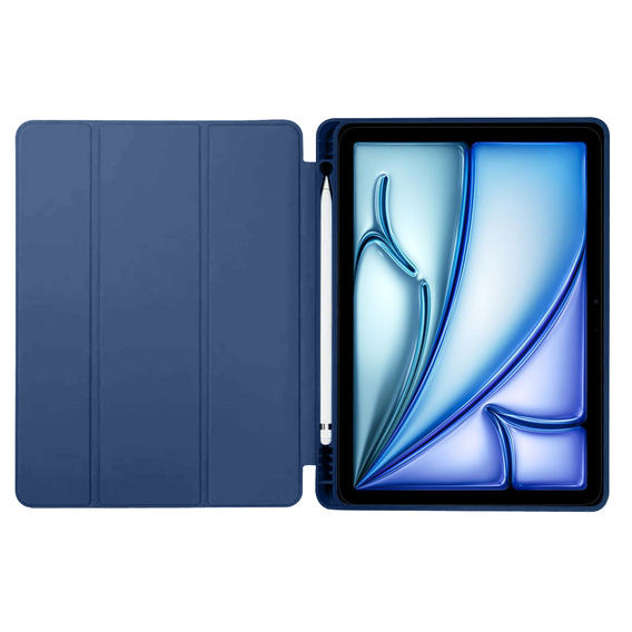 Tok iPad Air 13" 2025/2024 (7/6 gen.), Smartcase tolltartóval, sötétkék