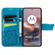 Pattintható tok a Motorola Moto G86 5G, Butterfly, kék