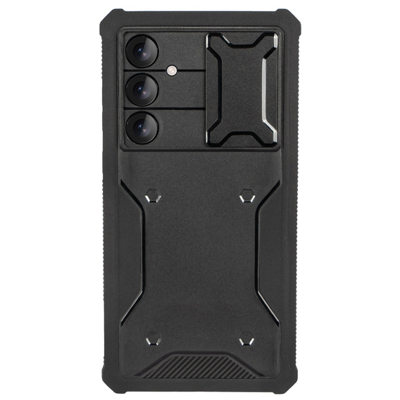 Tok Samsung Galaxy A55, ERBORD Rugged Case, fekete (két keret)