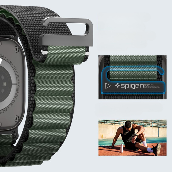 Spigen WBF1 szíj Apple Watch 8/9/10/11/SE/Ultra 1/2 (44/45/46/49 mm) készülékekhez