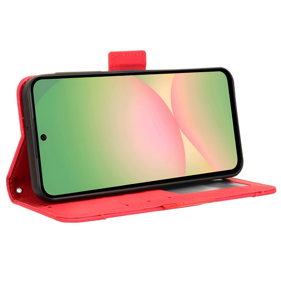 Pattintható tok a Samsung Galaxy A56, Card Slot, piros