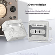 Retro szilikon kazettás tok Apple AirPods Pro 3 készülékhez