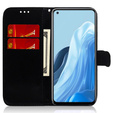 Pattintható tok a Oppo A17, Wallet mandala, lila