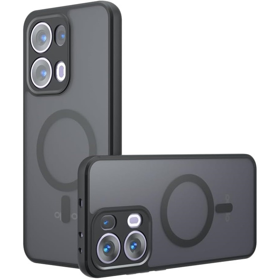 Tok Oppo Reno 13 Pro-hoz, MagSafe, ERBORD Matt Case, fekete