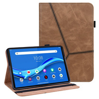 Tok Lenovo Tab M10 Plus TB-X606F, Classic, tolltartóval, barna