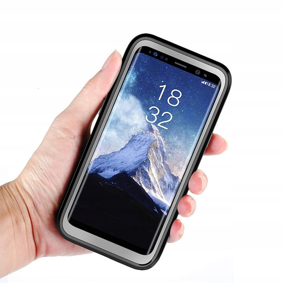 Tok Samsung Galaxy S9 készülékhez, Shockproof, fóliával, kék