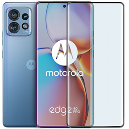 3D edzett üveg Motorola Edge 40 Pro készülékhez, fekete