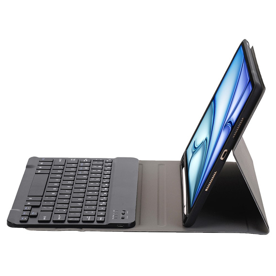Tok + billentyűzet Apple iPad Air 11" 6 gen. 2024, Leather Pen Slot, fekete