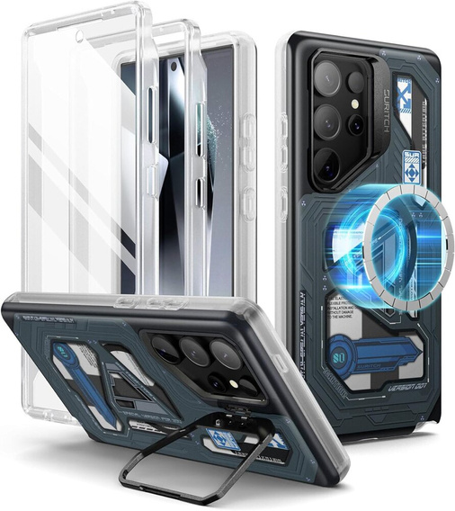 Telefontok a Samsung Galaxy S24 Ultra, Suritch Full Body for MagSafe, cyber punk