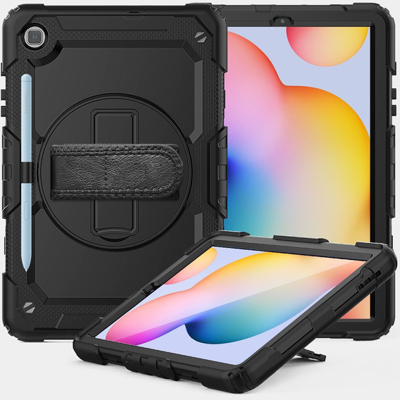 Páncélozott tok Samsung Galaxy Tab S6 Lite 2020 P610/P615 / S6 Lite 2022 10.4 iPad Pro 12.9 1, védő 360, hely a tollnak, kék