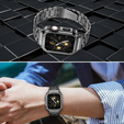 Acél karkötő tokkal Apple Watch 7/8/9 45MM, szürke