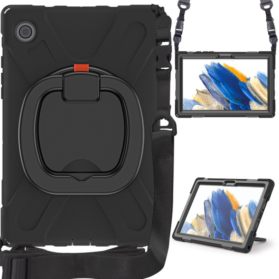 Gyerek tok Samsung Galaxy Tab A8 10.5 SM-X200 SM-X205, páncélozott, pánttal, kék