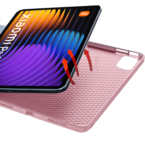 Tok Xiaomi Pad 7 / 7 Pro, Smartcase, rózsaszín