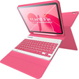 Tok + billentyűzet iPad 10.9 2022 10 Gen, Pen Slot, rózsaszín rose gold