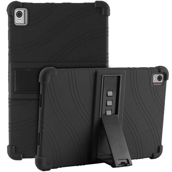 Szilikon tok Nokia T21, Impact, páncélozott, fekete