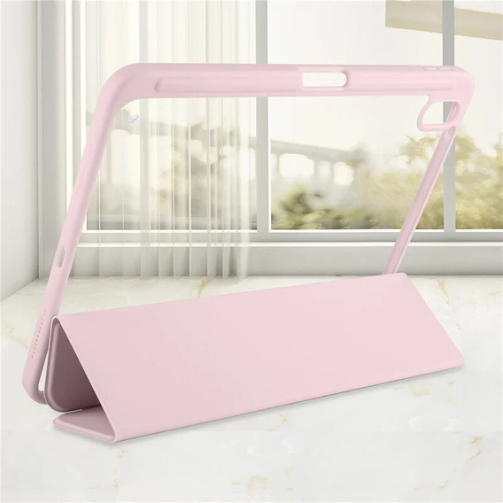 Tok iPad 10.9 2022 10 Gen, Smartcase Hybrid, tolltartó résszel, rózsaszín