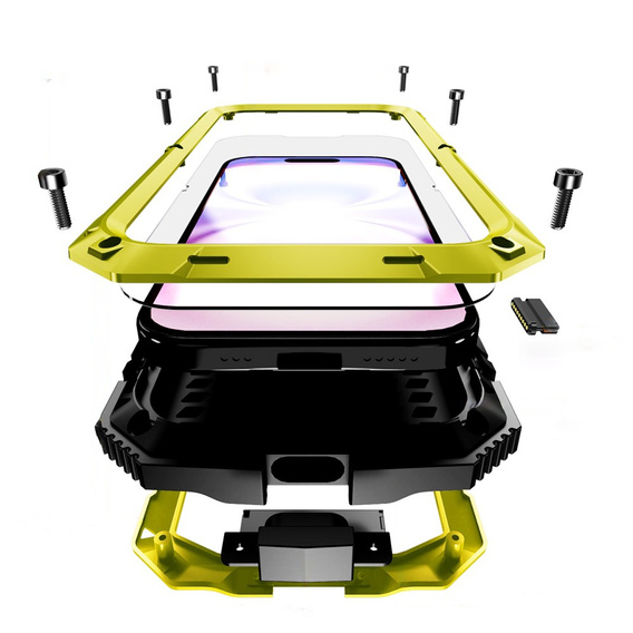 R-JUST tok állvánnyal és beépített üveggel iPhone 17-hez