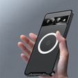 Kameravédő tok Google Pixel 8 Pro, CamShield MagSafe, átlátszó / fekete