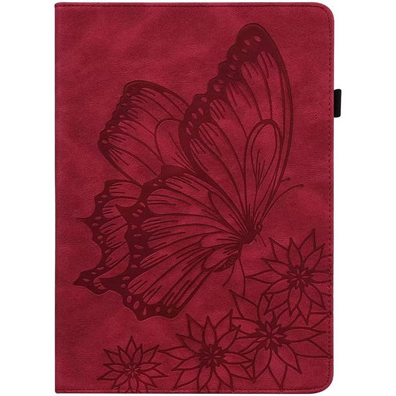 Telefontok a Lenovo Tab M9, Wallet Pen Slot, butterflies, barna
