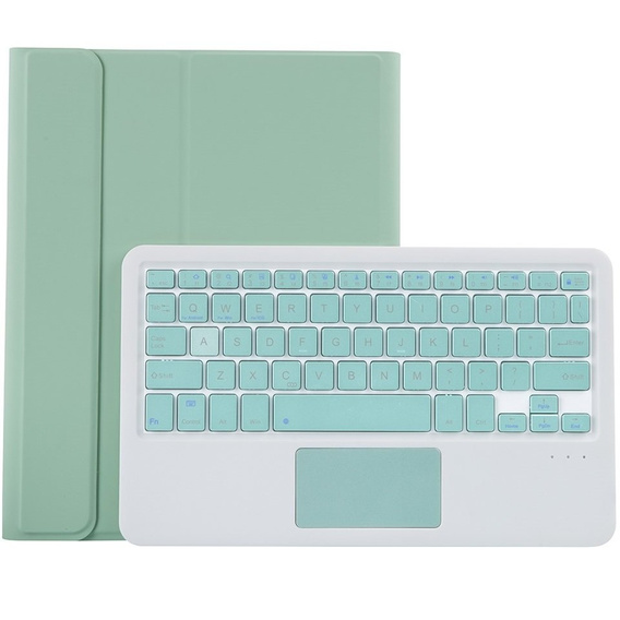 Tok + billentyűzet Lenovo Tab P11 J606F / Tab P11 5G / P11 + Plus, TouchPad Keyboard, világoszöld