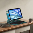 Billentyűzet tok iPad Air 11" 2024, Magnetic Keyboard Touchpad, zöld