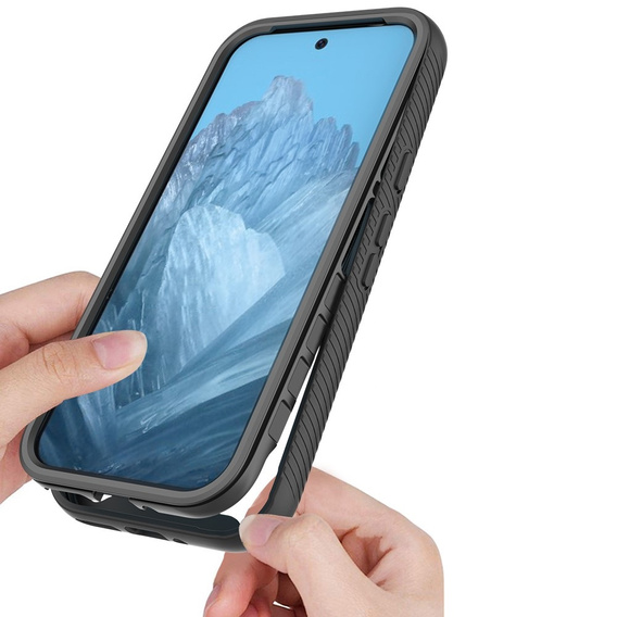 Tok Google Pixel 9 / Google Pixel 9 Pro készülékhez, Shockproof, fóliával, MagSafe-hoz, fekete