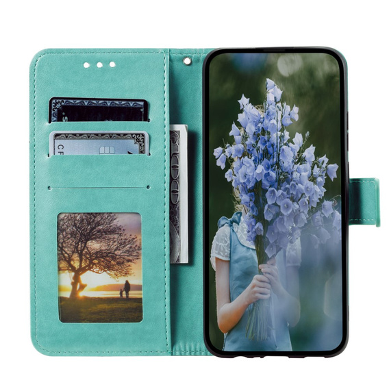 Pattintható tok a Xiaomi Redmi A3, Mandala, zöld