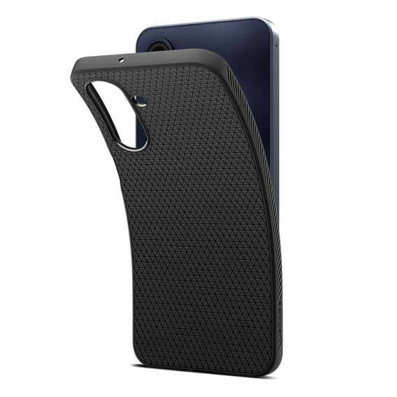 A Spigen tok Samsung Galaxy A26 5G, Liquid Air, fekete + 9H edzett üveghez