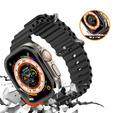 Védőkeret edzett üveggel az Apple Watch Ultra 1/2/3 49 mm-es órájához