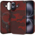 Tok iPhone 16 Plus hoz, Aramid Fiber MagSafe, piros