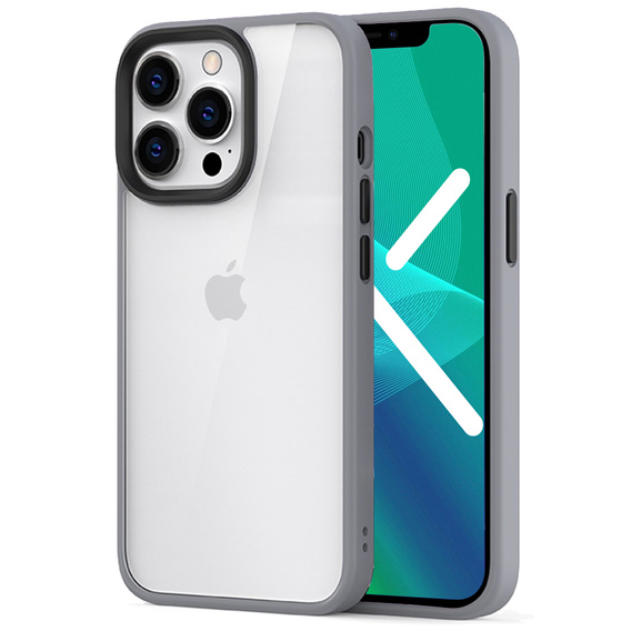 Telefontok a iPhone 13 Pro, ERBORD Hybrid Case, szürke