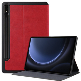 Tok Samsung Galaxy Tab S9 FE+ Plus, Smartcase tolltartóval, piros
