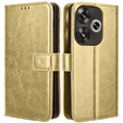 Pattintható tok a Xiaomi Poco F6, Crazy Horse Wallet, arany