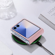 Tok Dux Ducis Samsung Galaxy Z Flip7 5G, Bril, rózsaszín