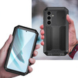 Páncélozott tok a Samsung Galaxy S25+ Plus, R-JUST, fekete