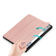 Tok Samsung Galaxy Tab S9 FE+ Plus, Smartcase tolltartóval, rózsaszín rose gold