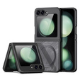 DuxDucis tok Samsung Galaxy Z Flip7 FE / Z Flip6, Aimo Case, MagSafe, átlátszó / fekete