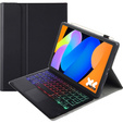 Bluetooth Touchpad megvilágított billentyűzet tok Lenovo Idea Tab 11" 2025 TB336FU TB336ZU TB336FU, fekete