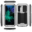 Páncélozott tok a Samsung Galaxy S23 Plus, R-JUST CamShield Slide, ezüst