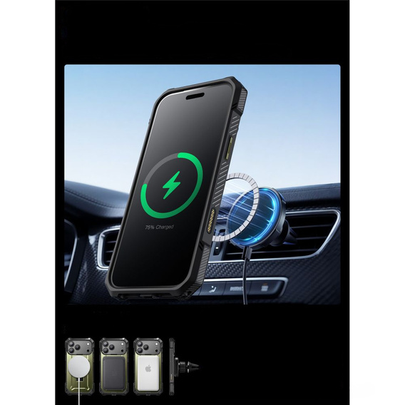 Supcase tok iPhone 17 Pro Max készülékhez, Unicorn Beetle Grip Mag, Guldan