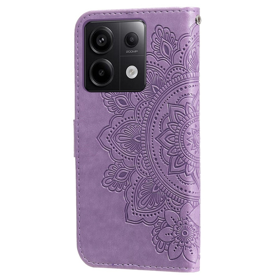 Pattintható tok a Xiaomi Redmi Note 13 Pro 5G, Mandala, lila