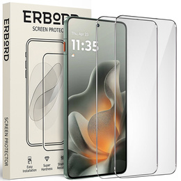2x ERBORD 9H kemény üveg edzett üveg Motorola Edge 70 készülékhez