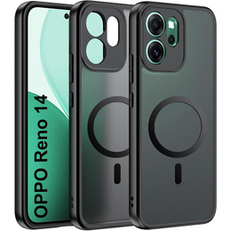 Matt tok Oppo Reno 14, MagSafe-hoz, áttetsző fekete