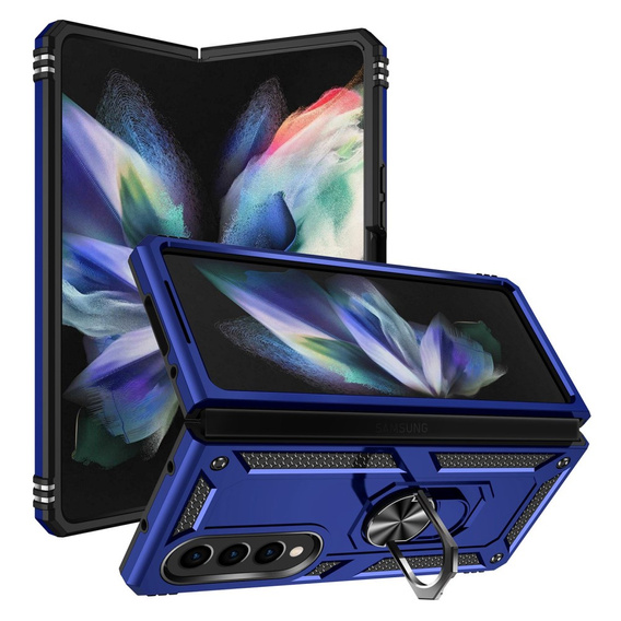 Páncélozott telefontok a Samsung Galaxy Z Fold 4 5G, Nox Case Ring, kék