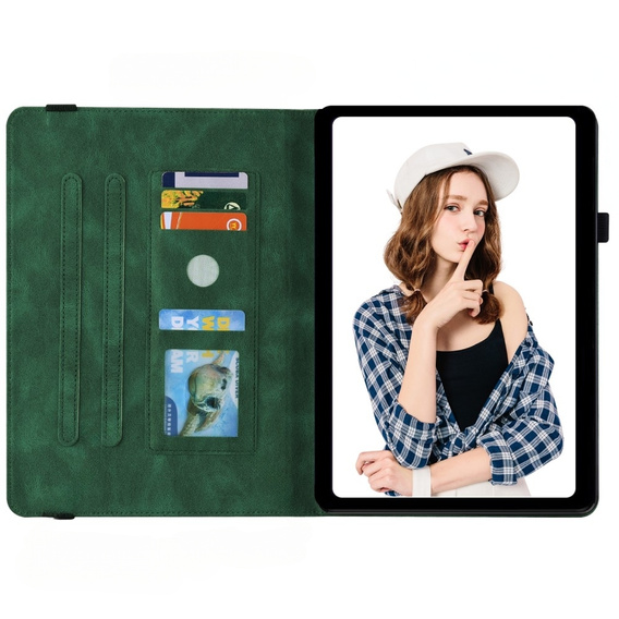 Tok Lenovo Tab M9, Butterfly, zöld