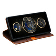 Flip tok Samsung Galaxy S25 Ultra, QIALINO Leather Wallet, fekete