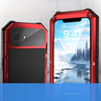 Páncélozott tok a iPhone 16E, R-JUST, piros