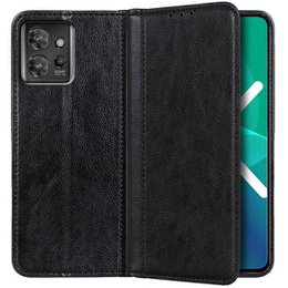 Telefontok a Motorola ThinkPhone 5G, Wallet Litchi Leather, fekete