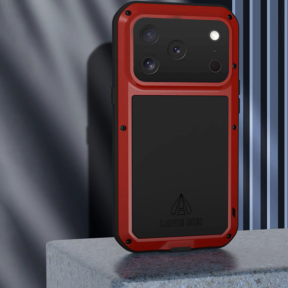 Páncélozott tok edzett üveggel iPhone 17 Pro készülékhez