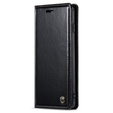 CASEME flip tok Samsung Galaxy S10+ Plus, Waxy Textured, fekete